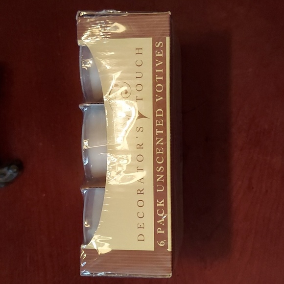 DECORATOR'S TOUCH 6 Pack Unscented Shotglass Votive Candles BNWT 1 LEFT - Picture 4 of 7